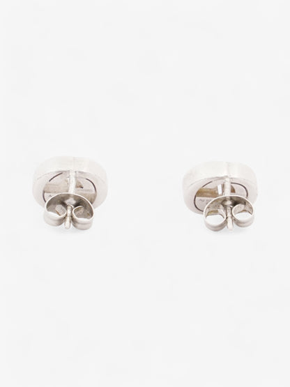 Gucci Interlocking G Earrings Silver Silver Sterling