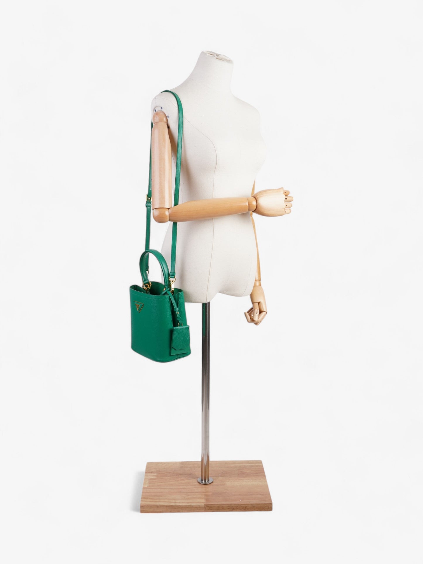 Prada Panier Bag Mango Saffiano Leather Small