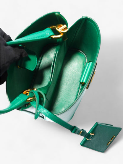 Prada Panier Bag Mango Saffiano Leather Small