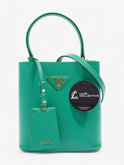 Prada Panier Bag Mango Saffiano Leather Small