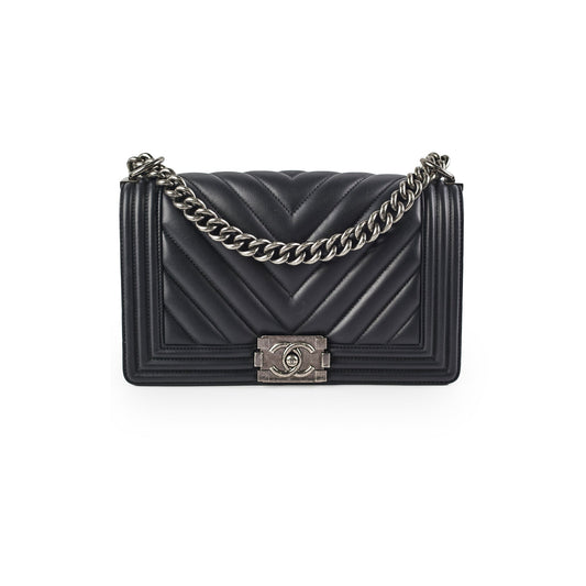 DEAL OF THE WEEK Chanel Old Medium Boy Black