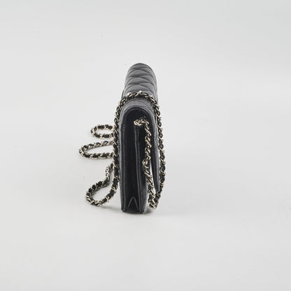 Chanel Caviar Wallet On Chain WOC Black