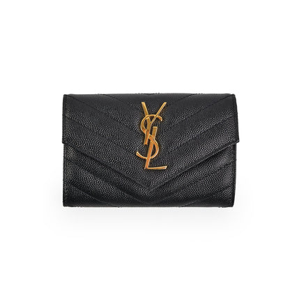 Saint Laurent Black Flap Card Case