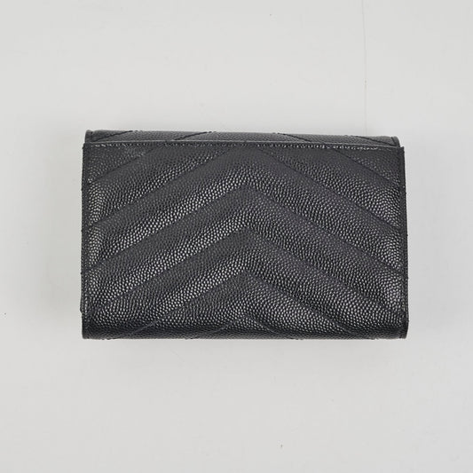 Saint Laurent Black Flap Card Case