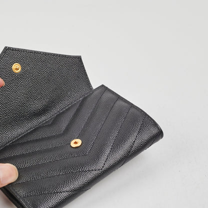Saint Laurent Black Flap Card Case