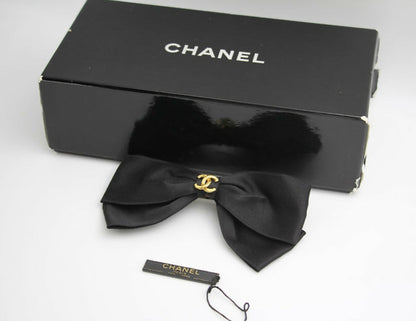 Chanel Vintage 1981-85 Silk 3D Bow Hairpin