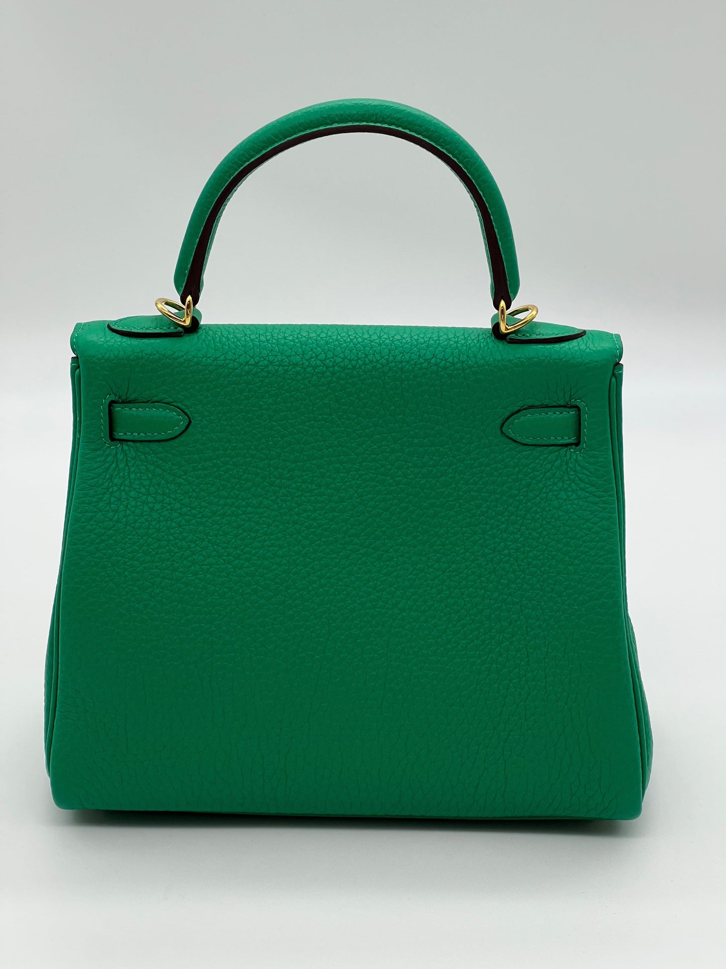 Hermes Kelly 25 Retourne Veau Togo Perso Menthe
