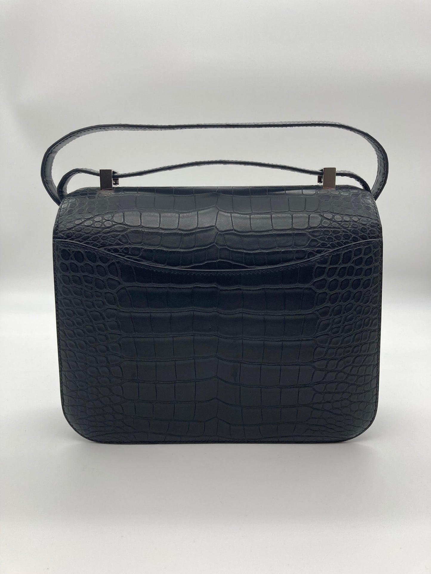 Hermes Constance 24 Matte Black Alligator Ombre Lizard Marquette Palladium Hardware