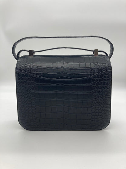 Hermes Constance 24 Matte Black Alligator Ombre Lizard Marquette Palladium Hardware