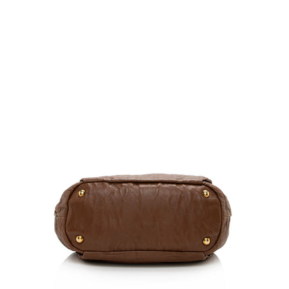 Prada Nappa Antique Bow Satchel  - FINAL SALE (SHF-15430)