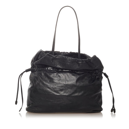 Prada Bow Lambskin Leather Tote Bag (SHG-27448)