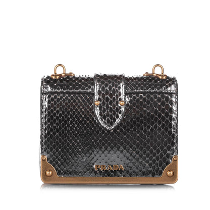 Prada Cahier Leather Crossbody Bag (SHG-32339)