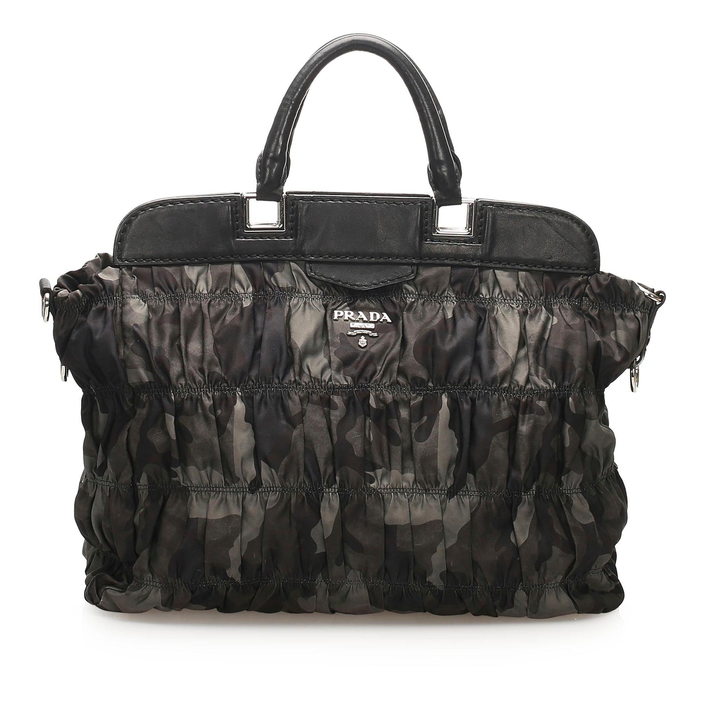 Prada Camouflage Gaufre Tessuto Tote Bag (SHG-22711)