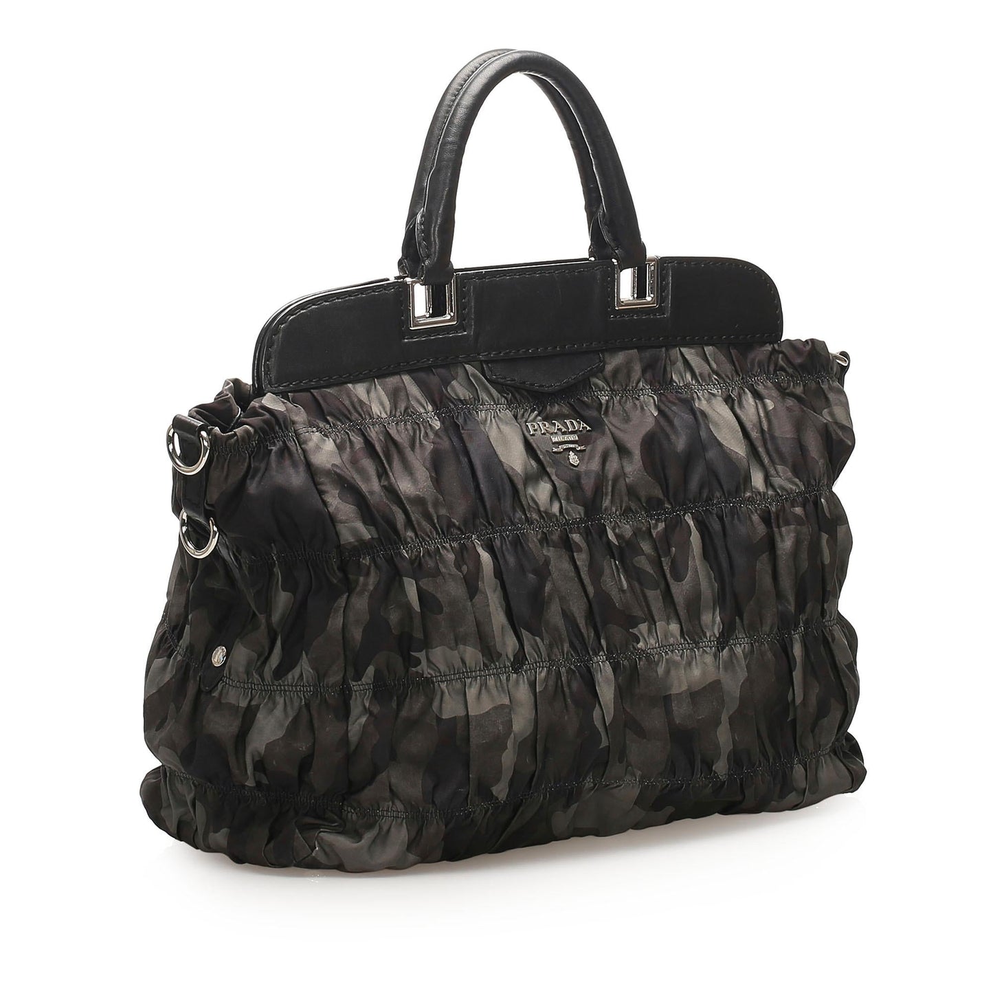 Prada Camouflage Gaufre Tessuto Tote Bag (SHG-22711)