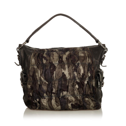 Prada Camouflage Tessuto Gaufre Tote Bag (SHG-26218)