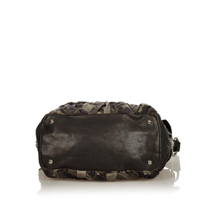 Prada Camouflage Tessuto Gaufre Tote Bag (SHG-26218)