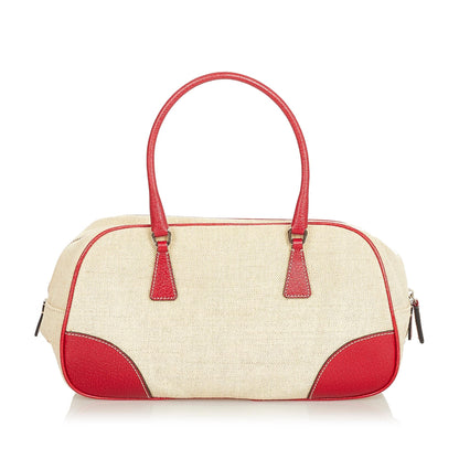 Prada Canapa Bauletto Handbag (SHG-26556)