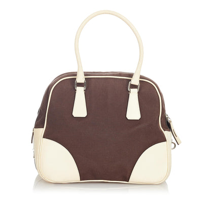 Prada Canapa Bauletto Handbag (SHG-33661)