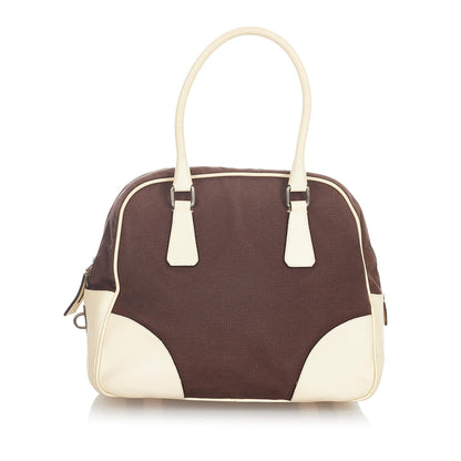 Prada Canapa Bauletto Handbag (SHG-33661)