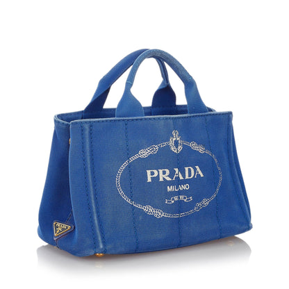 Prada Canapa Logo Canvas Handbag (SHG-27070)
