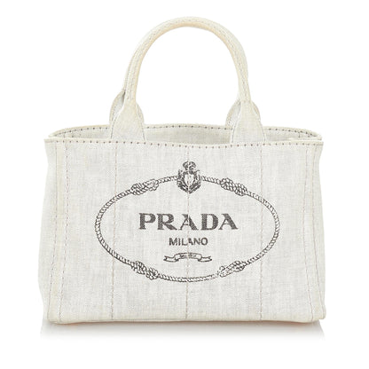 Prada Canapa Logo Canvas Handbag (SHG-27160)
