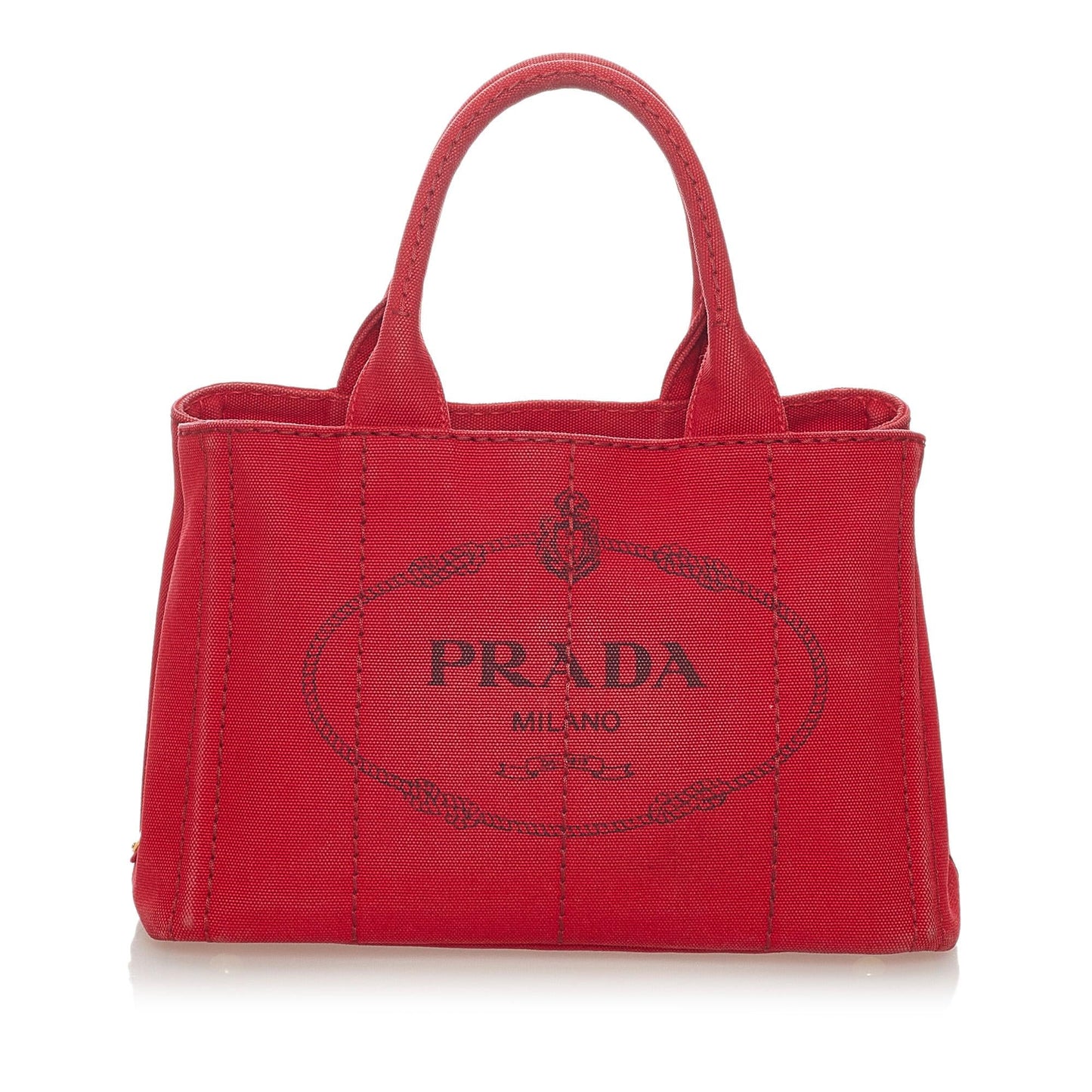 Prada Canapa Logo Canvas Handbag (SHG-28198)