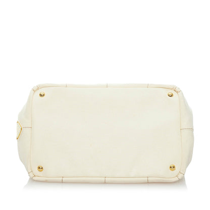 Prada Canapa Logo Canvas Handbag (SHG-32927)