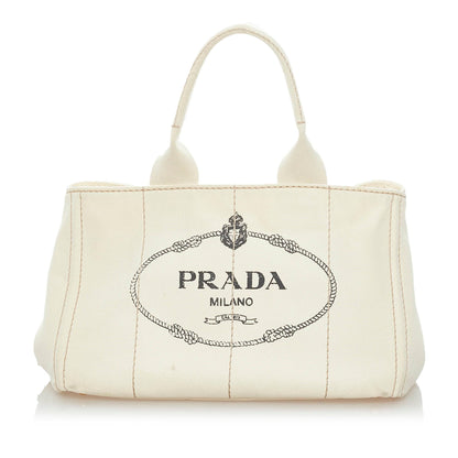 Prada Canapa Logo Canvas Handbag (SHG-32927)