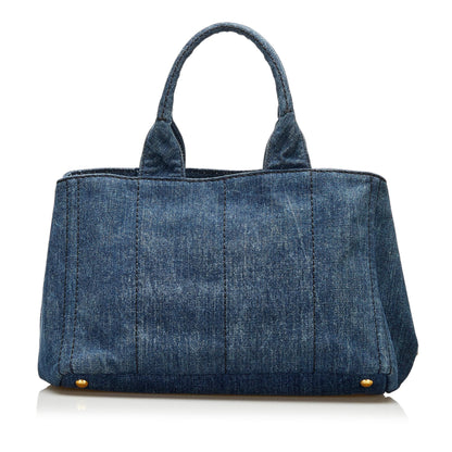 Prada Canapa Logo Canvas Handbag (SHG-35920)