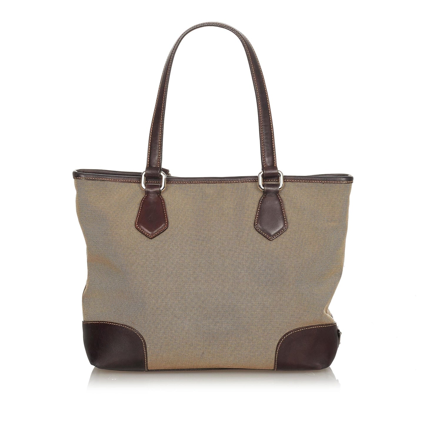 Prada Canapa Logo Canvas Satchel (SHG-24468)