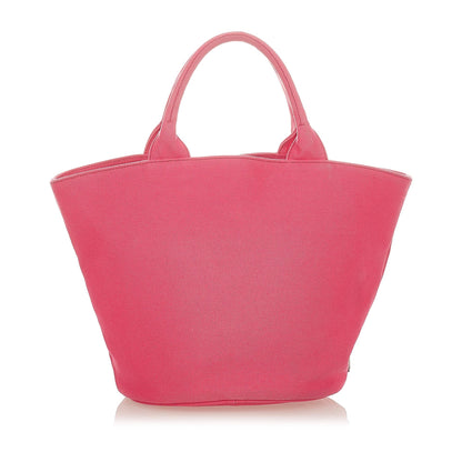 Prada Canapa Logo Canvas Satchel (SHG-25469)