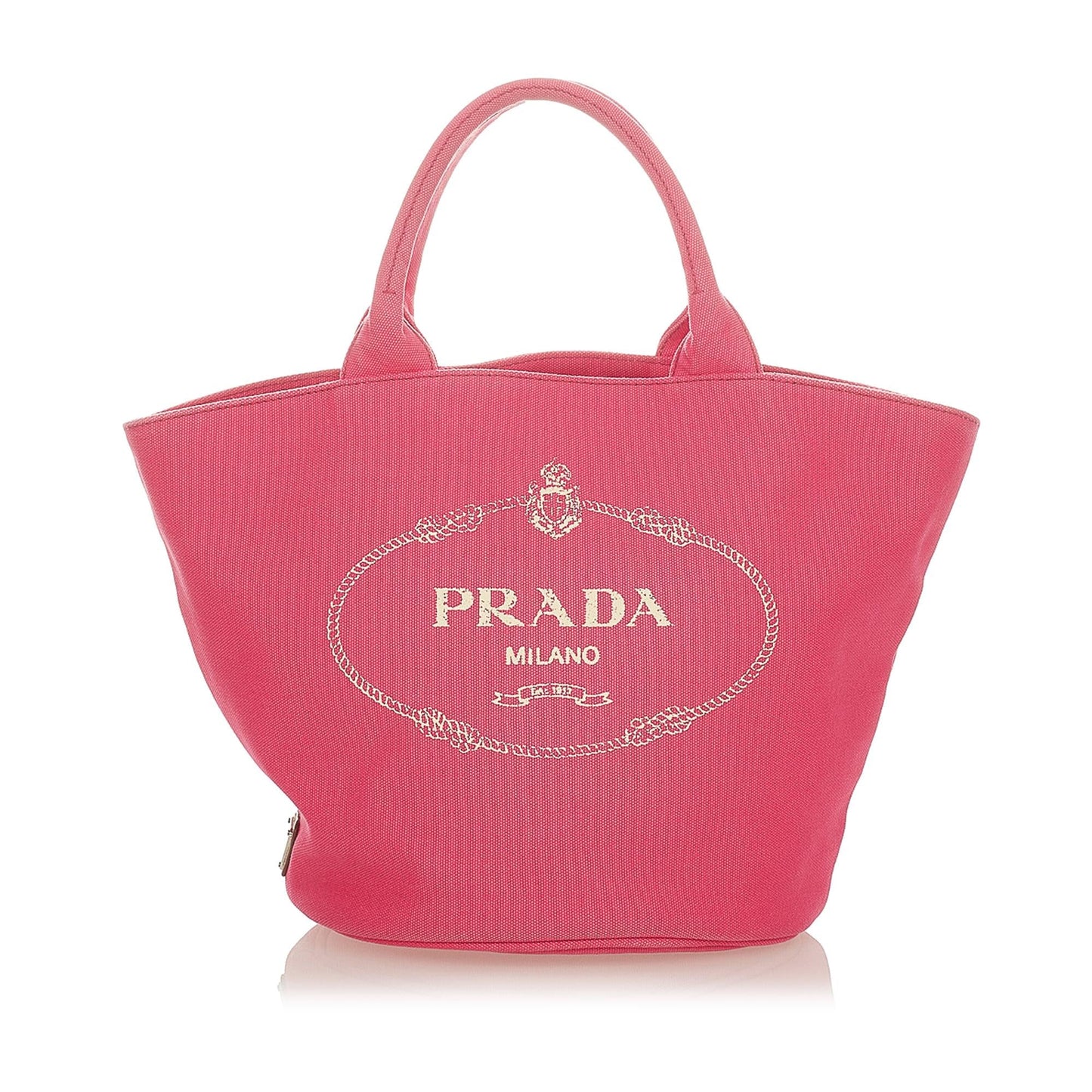 Prada Canapa Logo Canvas Satchel (SHG-25469)