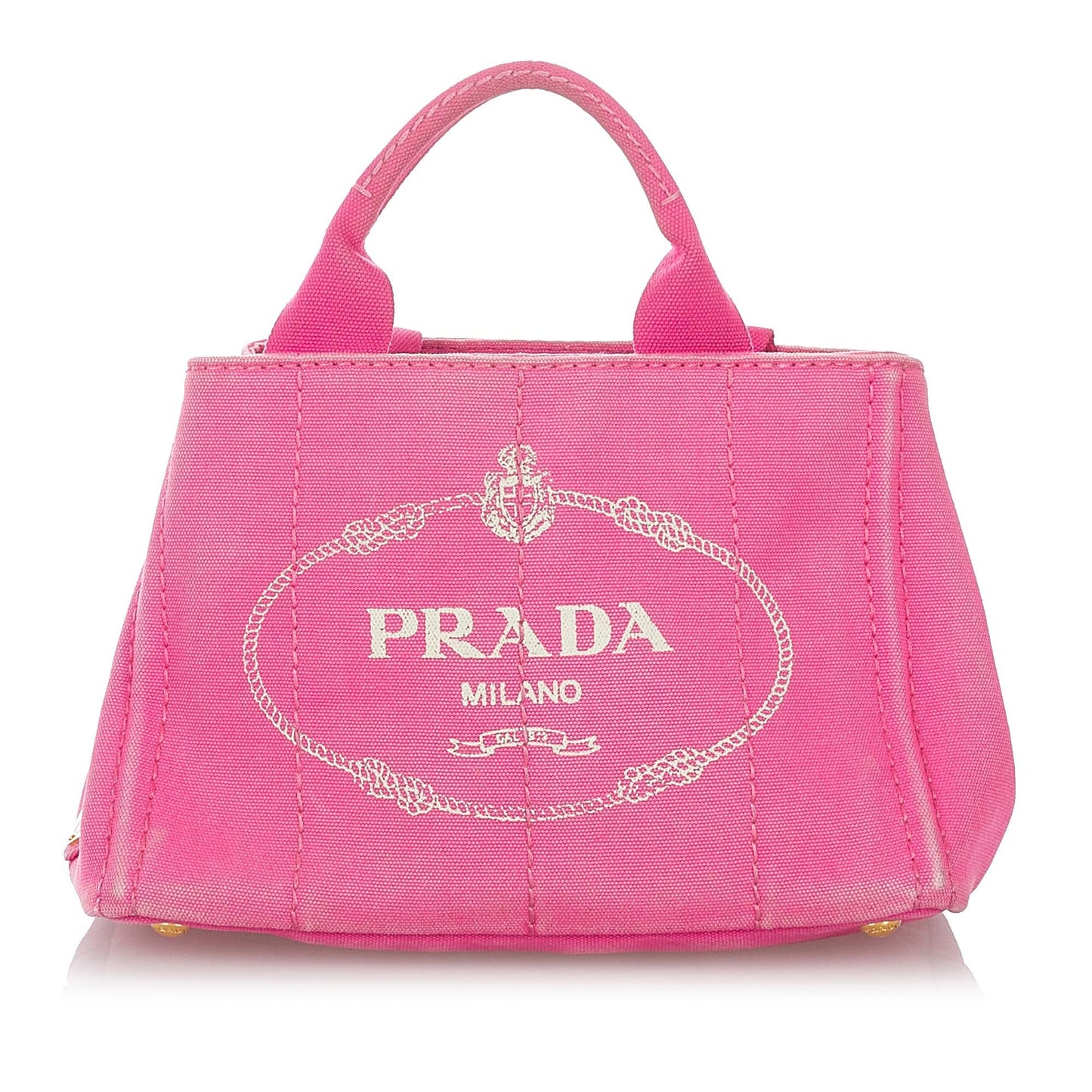Prada Canapa Logo Canvas Satchel (SHG-26815)