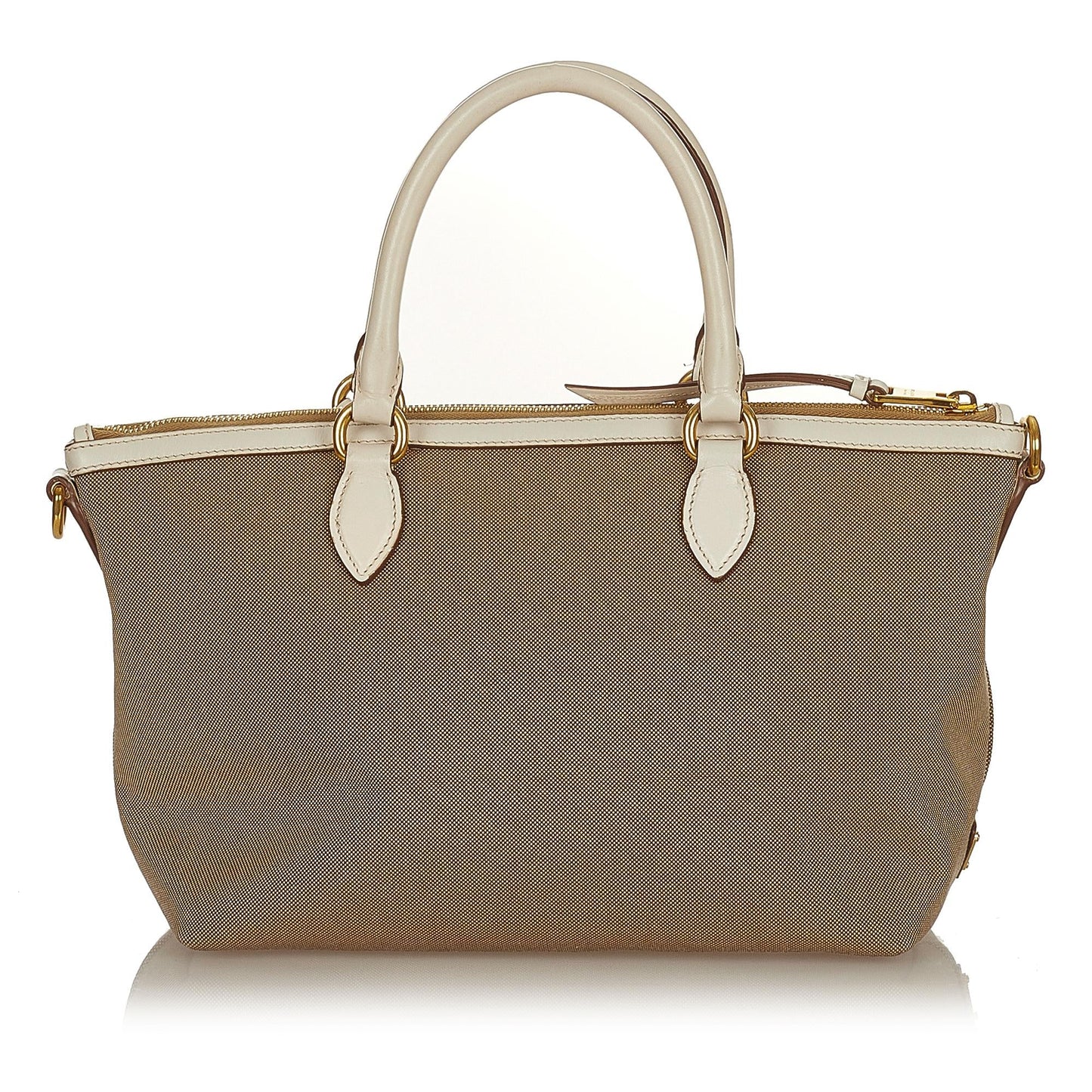 Prada Canapa Logo Canvas Satchel (SHG-27085)