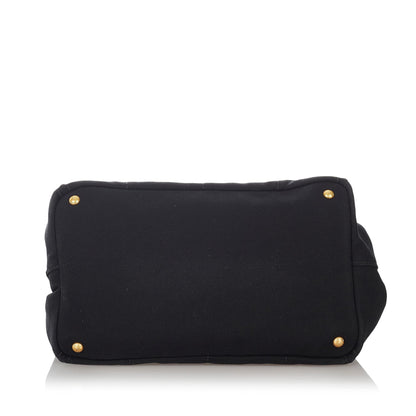 Prada Canapa Logo Canvas Satchel (SHG-27091)
