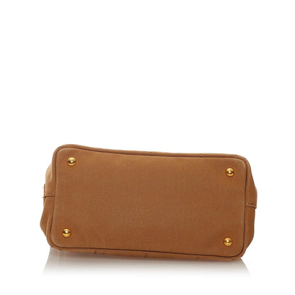 Prada Canapa Logo Canvas Satchel (SHG-27731)