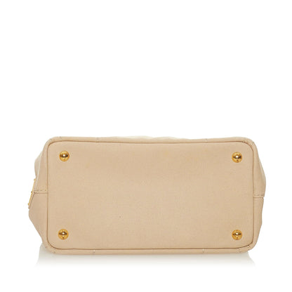Prada Canapa Logo Canvas Satchel (SHG-27860)