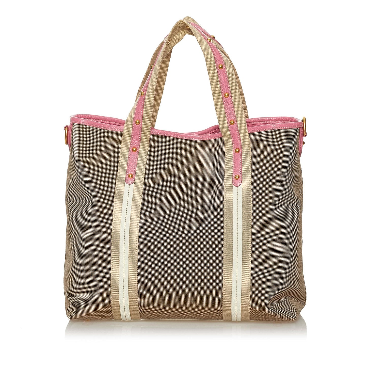 Prada Canapa Logo Canvas Satchel (SHG-28374)