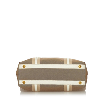 Prada Canapa Logo Canvas Satchel (SHG-28374)