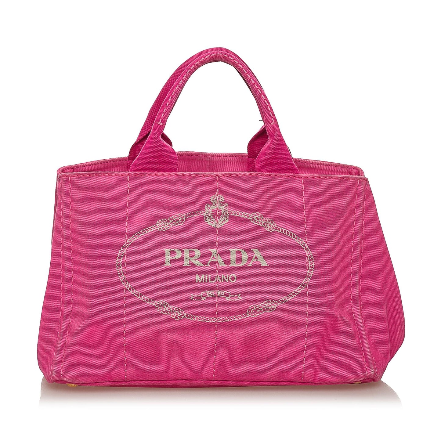 Prada Canapa Logo Canvas Satchel (SHG-29130)