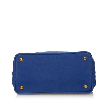 Prada Canapa Logo Canvas Satchel (SHG-29160)