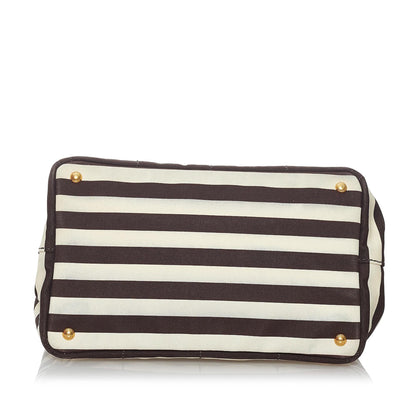 Prada Canapa Logo Canvas Satchel (SHG-30286)