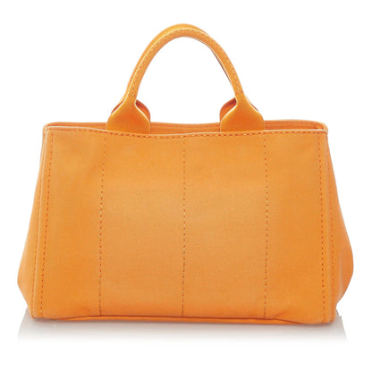 Prada Canapa Logo Canvas Satchel (SHG-31200)