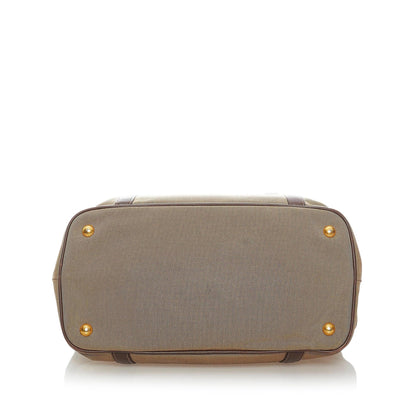 Prada Canapa Logo Canvas Satchel (SHG-31615)