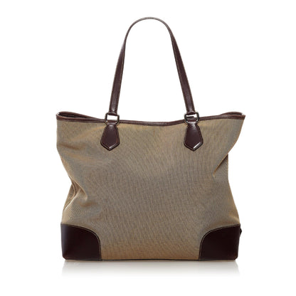 Prada Canapa Logo Canvas Satchel (SHG-32878)