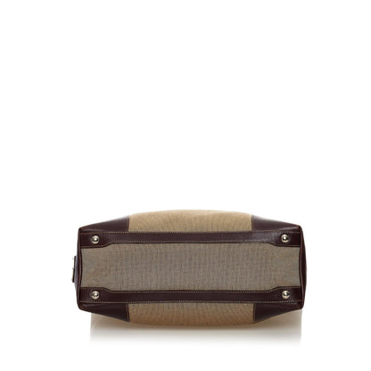 Prada Canapa Logo Canvas Satchel (SHG-32878)
