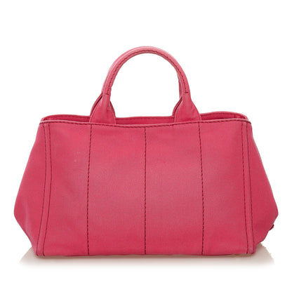Prada Canapa Logo Canvas Satchel (SHG-34209)