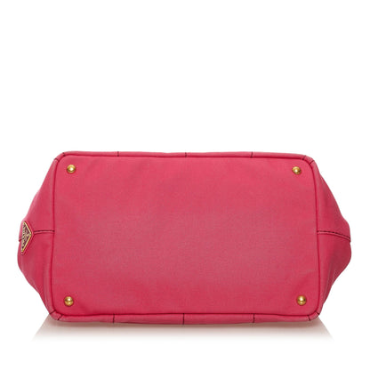 Prada Canapa Logo Canvas Satchel (SHG-34209)