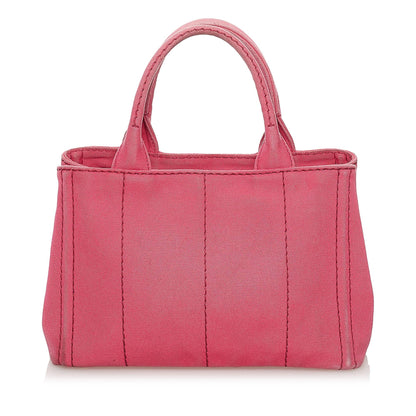 Prada Canapa Logo Canvas Satchel (SHG-5s2jod)