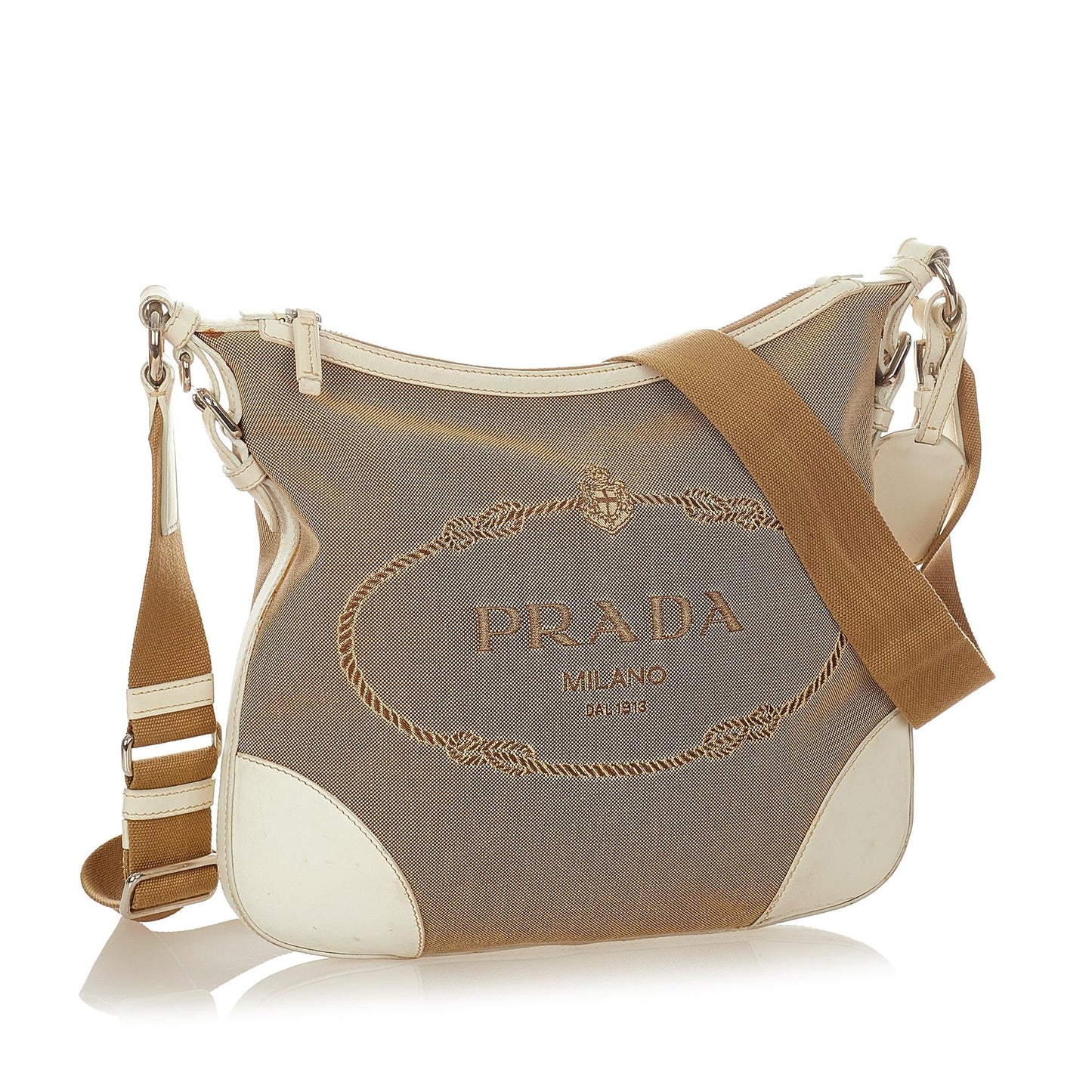 Prada Canapa Logo Canvas Shoulder Bag (SHG-24821)